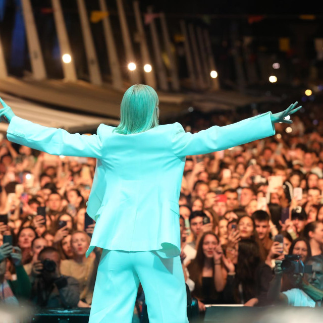 Split, 070525.
Koncert Jelene Rozge na Rivi na blagdan sv. Dujma.