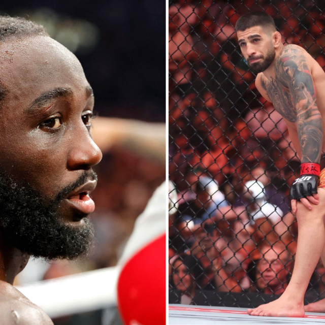 Terence Crawford (lijevo) i Ilia Topuria (desno)