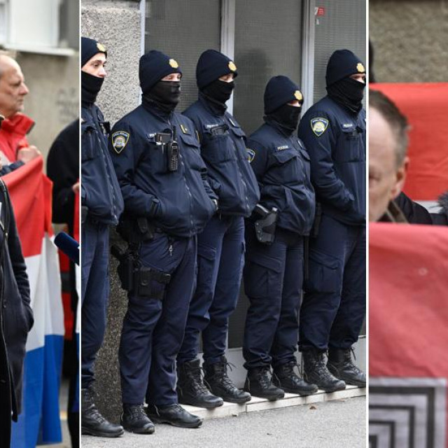 Ekstremni desničari ispred stana Tomislava Tomaševića
