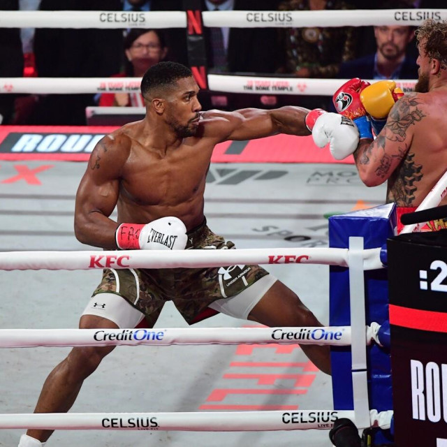 Anthony Joshua u nedavnoj borbi s Jakeom Paulom u Miamiju