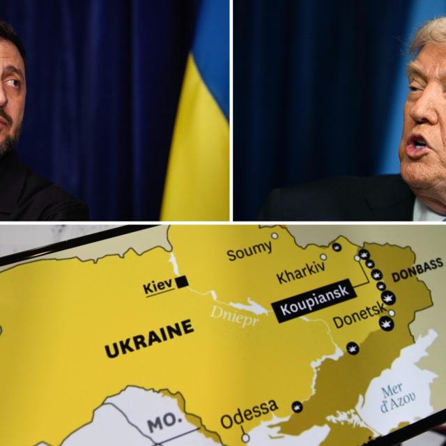 Volodimir Zelenski i Donald Trump, ilustracija