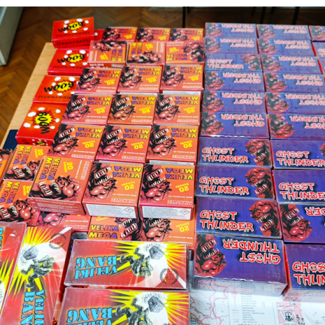 zaplijena pirotehnike u Dubravi