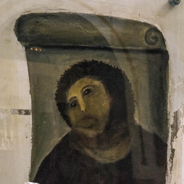 Borja, Zaragoza, Spain: Ecce Homo, Elías García Martínez, nakon restauracije