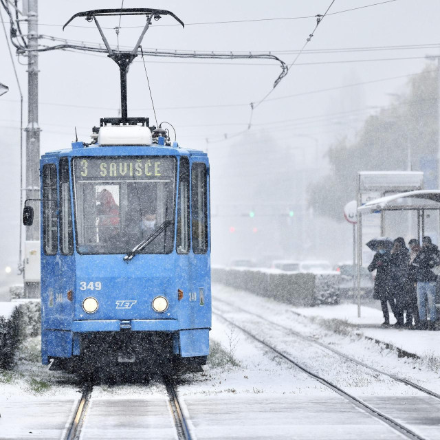 Snijeg u Zagrebu, ilustracija