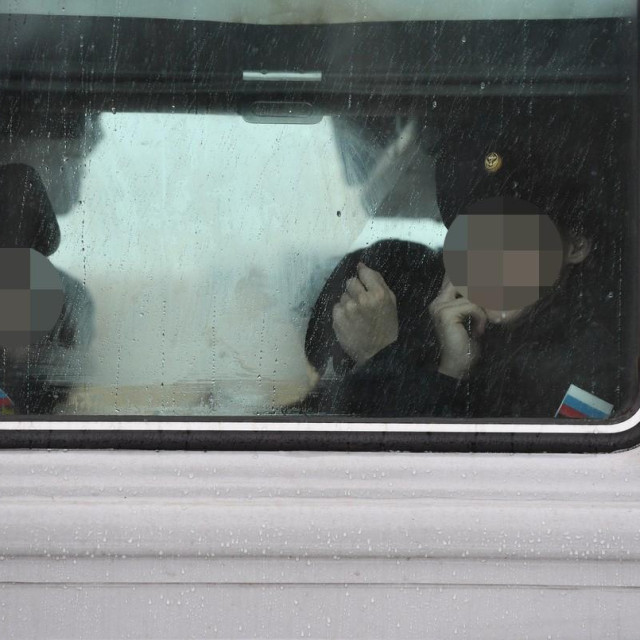 Ruski vojnici u vlaku na putu u centar za obuku/Ilustracija