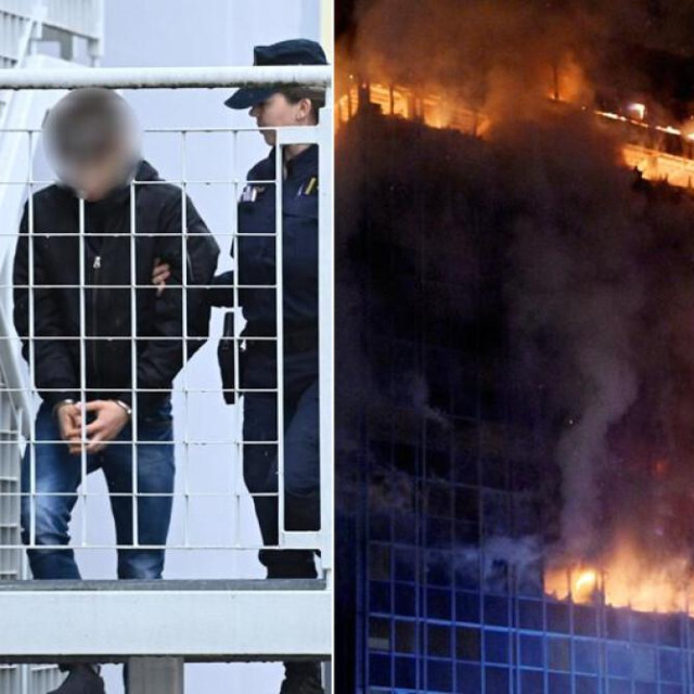 Požar u Vjesniku; Privođenje osumnjičenih