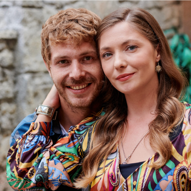 Jagoda Kumrić i Konstantin Haag u seriji Kumovi