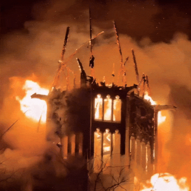 Vatra guta crkvu Vondelkerk u Amsterdamu