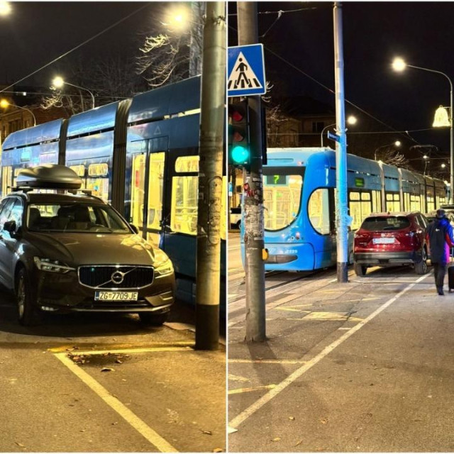 Blokirani tramvaji u Zagrebu