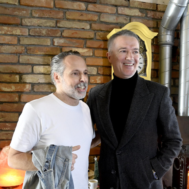 Bivši nogometaš i sportski komentator Joško Jeličić i bivši predsjednik Hajduka Lukša Jakobušić