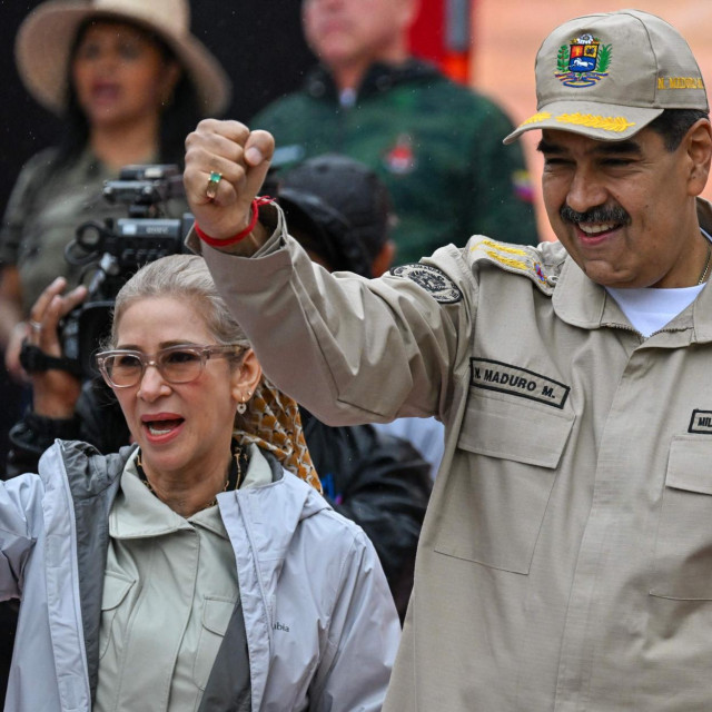 Nicolas Maduro i prva dama Cilia Flores snimljeni u Caracasu prije nešto više od godinu dana