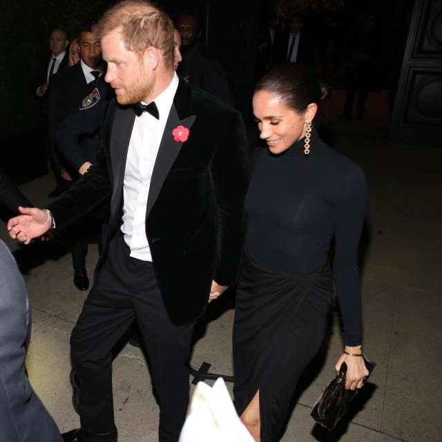 Harry i Meghan snimljeni na odlasku s proslave rođendana Kris Jenner