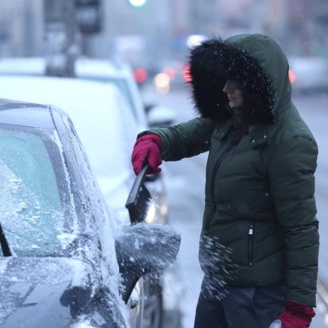 Čišćenje snijega, ilustracija