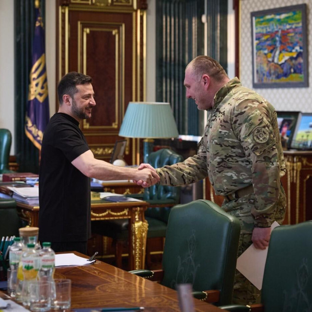 Vasilj Maliuk i Volodimir Zelenski