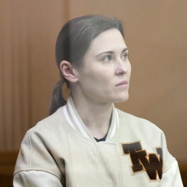 Ukrajinska sportašica Julija Lemeščenko na vojnom sudu u Moskvi, gdje je kao ukrajinska agentica osuđena na 19 godina strogog zatvora zbog veleizdaje i planiranja terorističkih napada