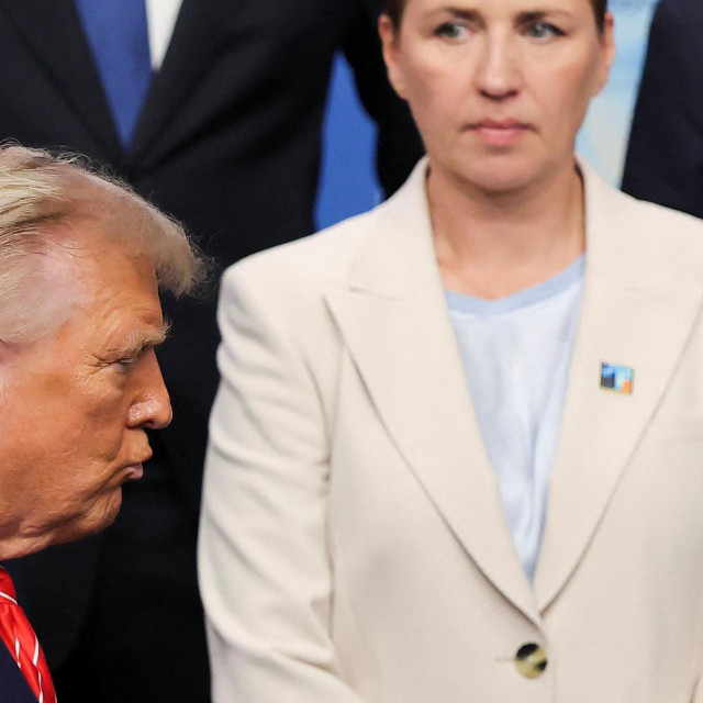 Donald Trump i danska premijerka Mette Frederiksen