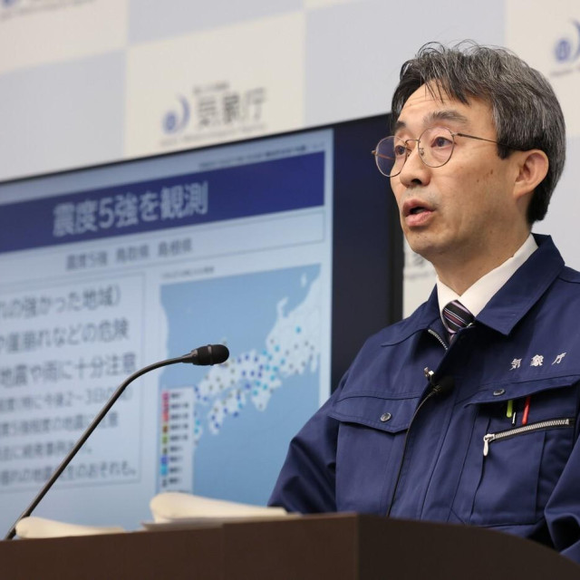 Press konferencija japanske meteorološke agencije nakon potresa