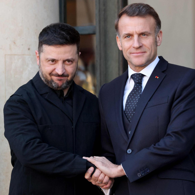Volodimir Zelenski i Emmanuel Macron