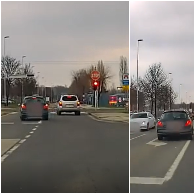 Luda vožnja u Čavićevoj ulici u Zagrebu