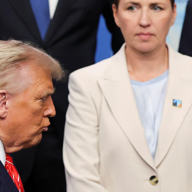 Donald Trump i danska premijerka Mette Frederiksen