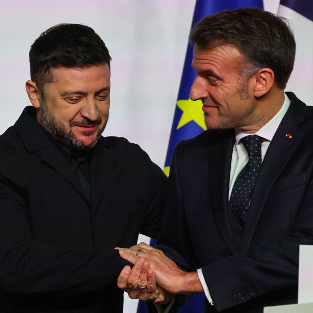 Emmanuel Macron i Volodimir Zelenski