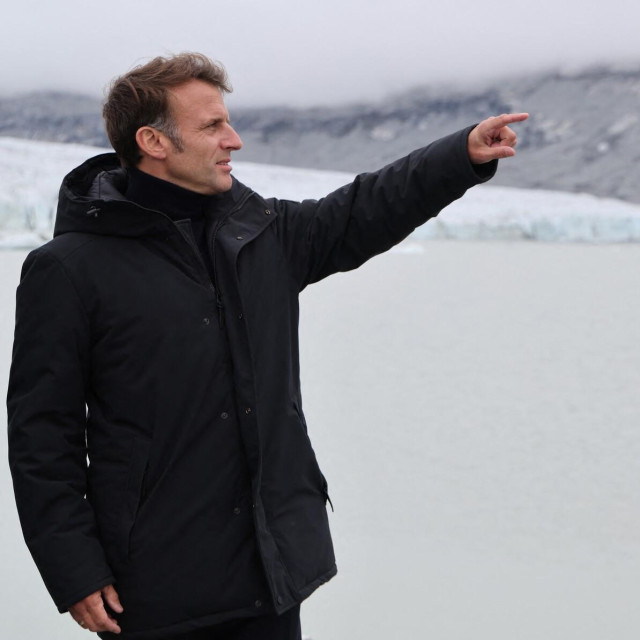 Emmanuel Macron na Grenlandu