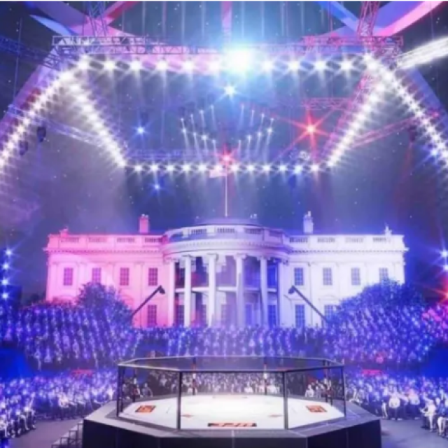 Službeni render UFC-ove priredbe ispred Bijele kuće