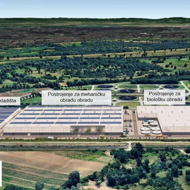 Idejni projekt Centra za gospodarenje otpadom u Zagrebu.