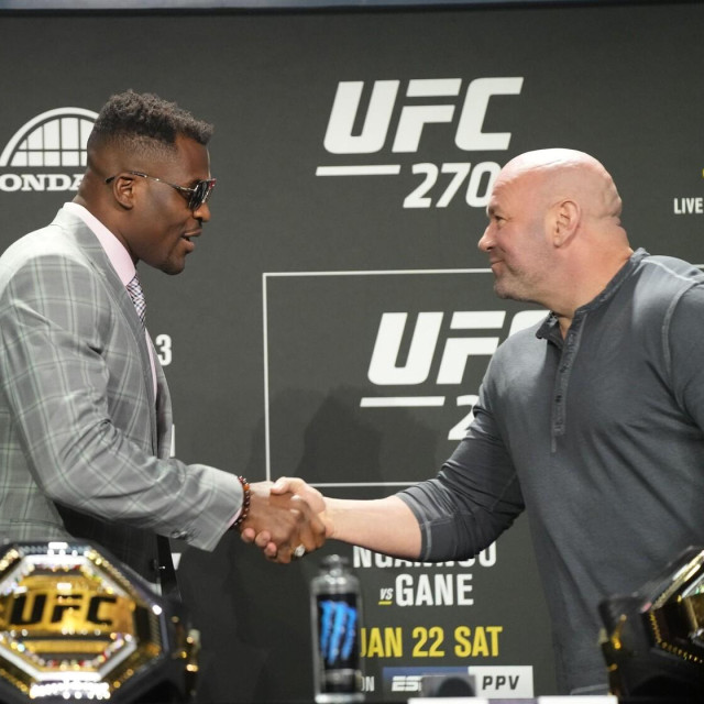 Francis Ngannou i Dana White