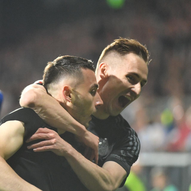 Arbër Hoxha i Marko Rog u slavlju pogotka protiv Rijeke