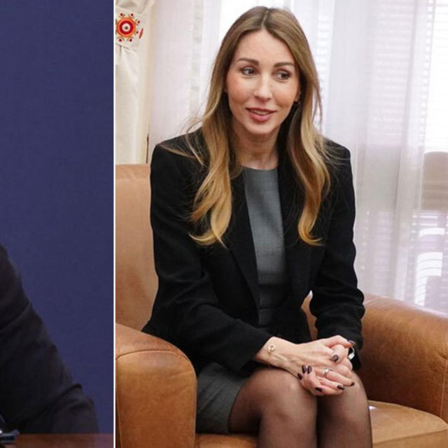 Aleksandar Vučić i Dubravka Đedović Handanović