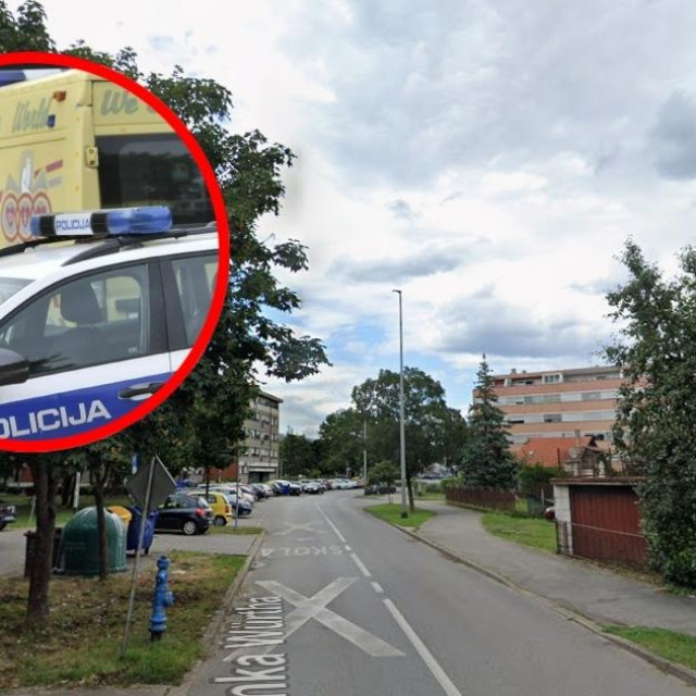 Ulica u kojoj je radnik pao s krova