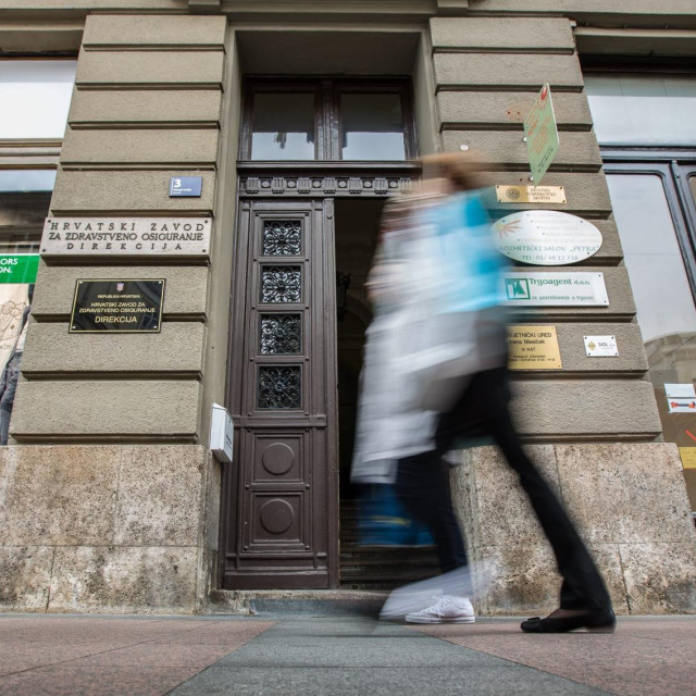 Zgrada Hrvatskog zavoda za zdravstveno osiguranje u Zagrebu, arhivska forografija