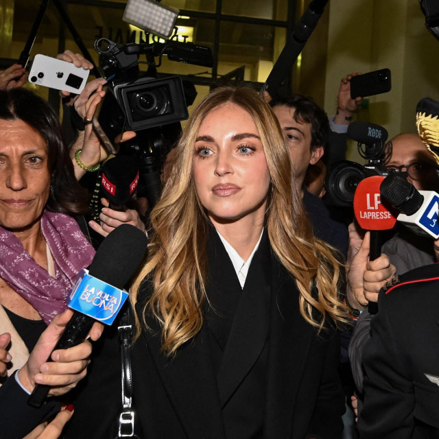 Talijanska influencerica Chiara Ferragni na sudu u Milanu