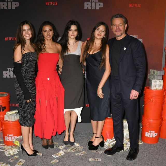 Matt sa suprugom Lucijanom te kćerima Isabelle, Gijom i Stellom