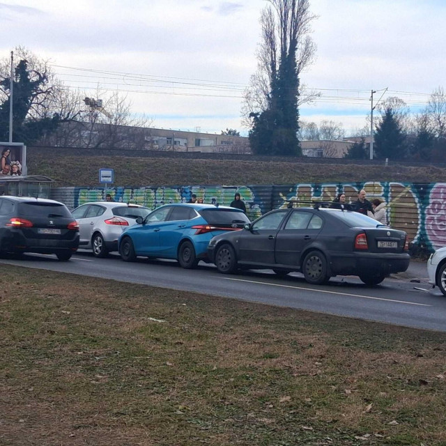 Lančani sudar kod Vjesnika