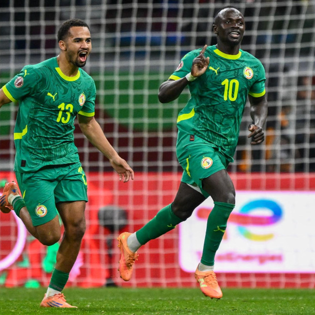 Sadio Mané slavi pobjednički gol protiv Egipta u polufinalu Afričkog kupa nacija