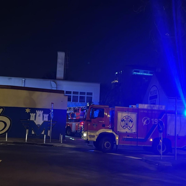 Požar u Ulici Ljudevita Posavskog u Zagrebu