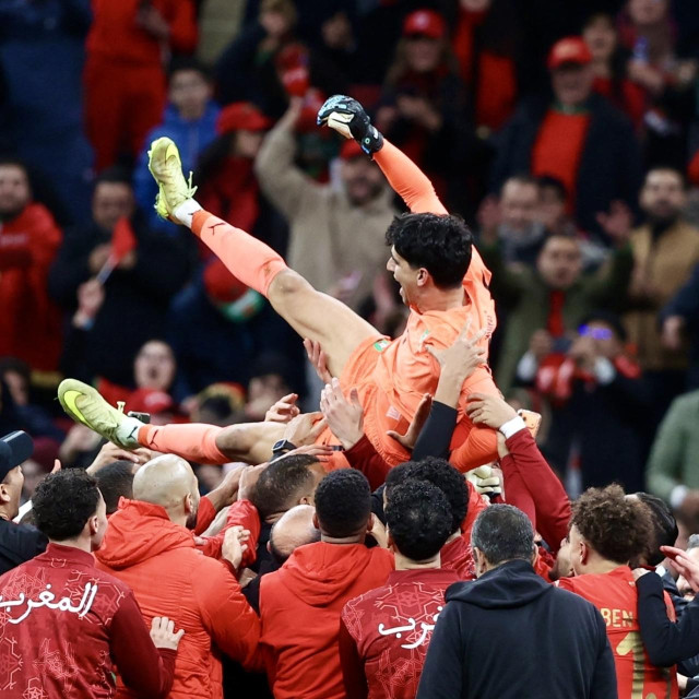 Yassine Bounou i drugi marokanski reprezentativci slave prolaz u finale Afričkog kupa nacija