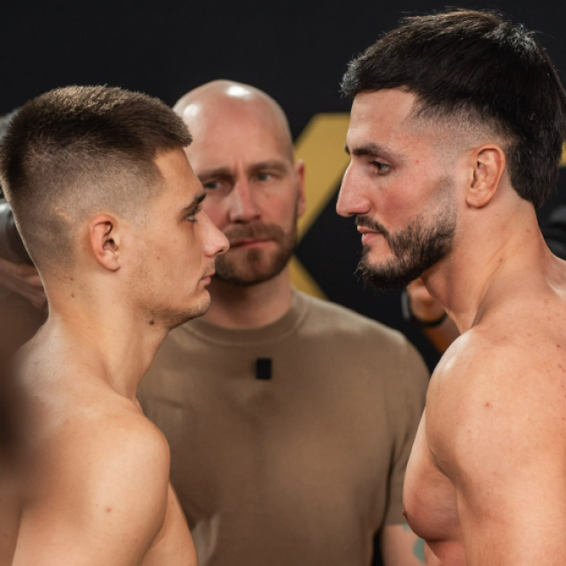 Stefan Končar (lijevo) vs. Tamerlan Dulatov