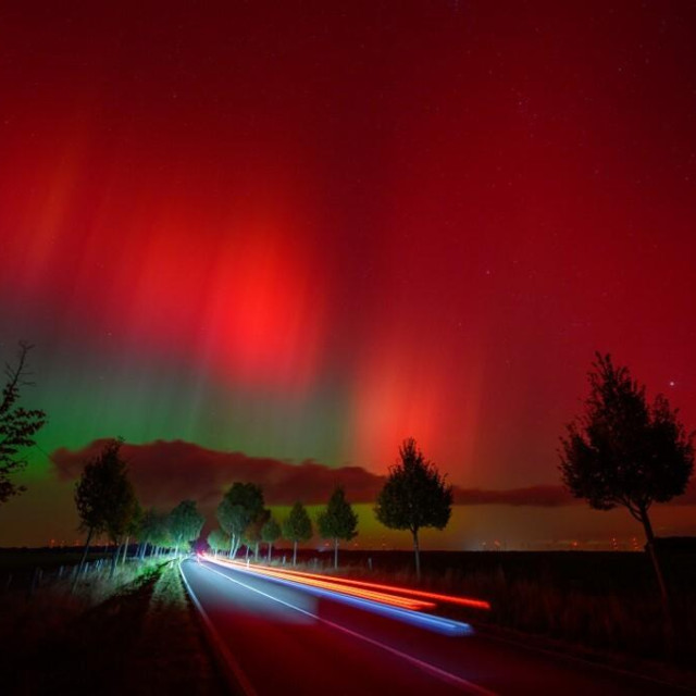 Aurora borealis, ilustracija
