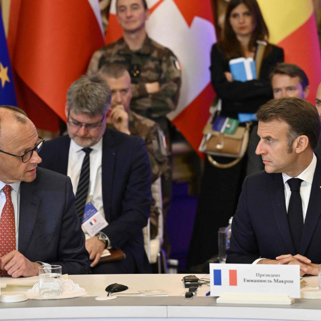 Friedrich Merz i Emmanuel Macron