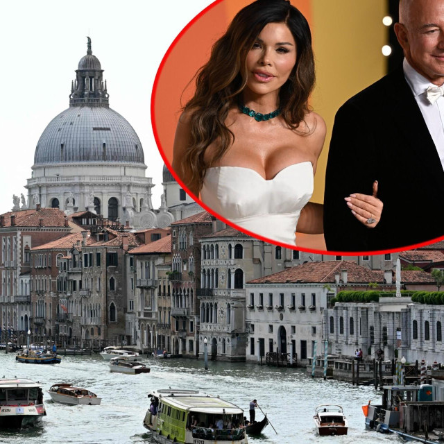 Venecija, Lauren Sanchez i Jeff Bezos u krugu