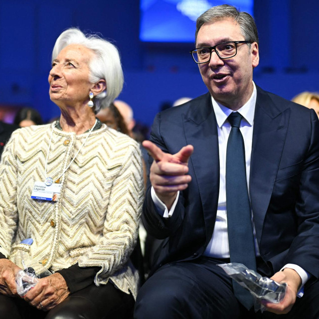 Christine Lagarde i Aleksandar Vučić