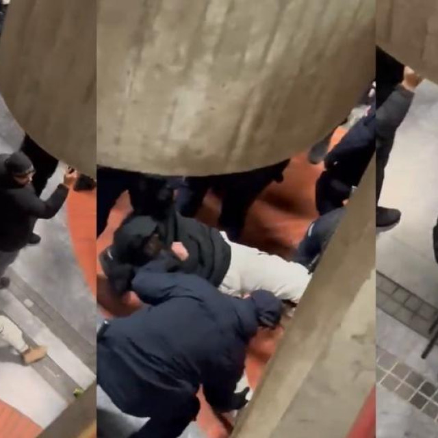Studenti su priopćili da je policija primijenila grubu silu kako bi ih izbacila iz zgrade