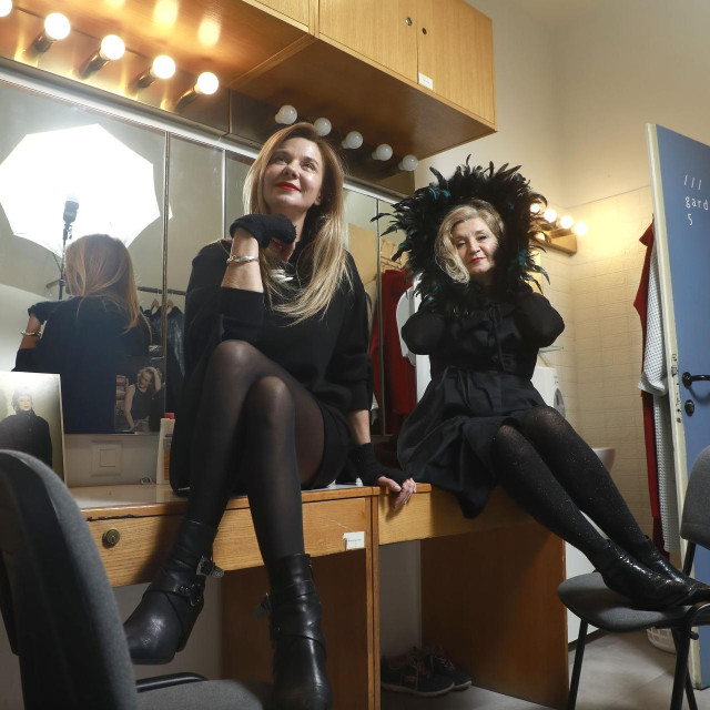 Glumica Nataša Dangubić i novinarka Jutarnjeg Mirjana Dugandžija