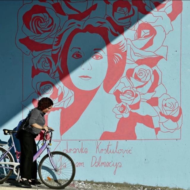 Mural posvećen Zdravki Krstulović