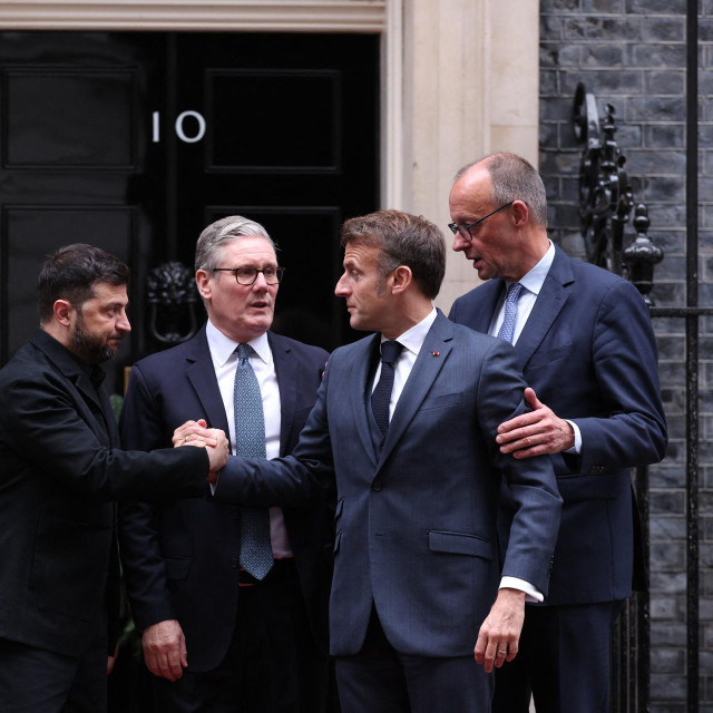 Volodimir Zelenski, Keir Starmer, Emmanuel Macron i Friedrich Merz