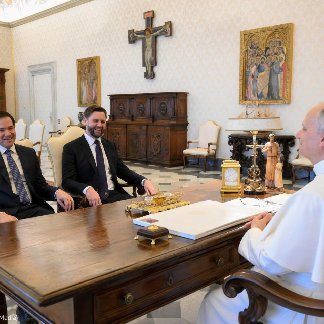 Marco Rubio, JD Vance i papa Lav XIV.