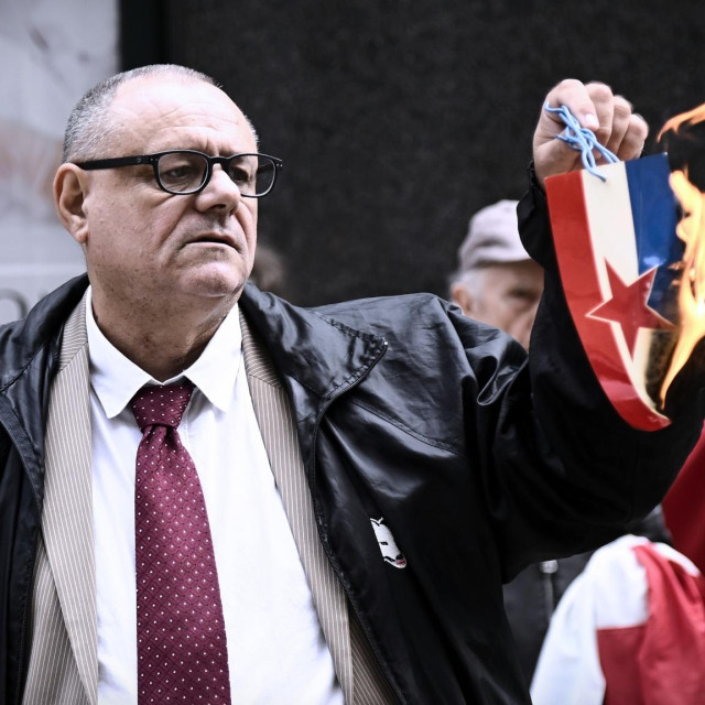 Dražen Keleminec, organizator prosvjeda ispred stana Dalije Orešković 